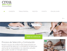 Tablet Screenshot of creaempleo.es